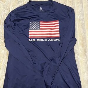 U.S. Polo Assn. Men’s Long-Sleeve Shirt - XL NAVY BLUE